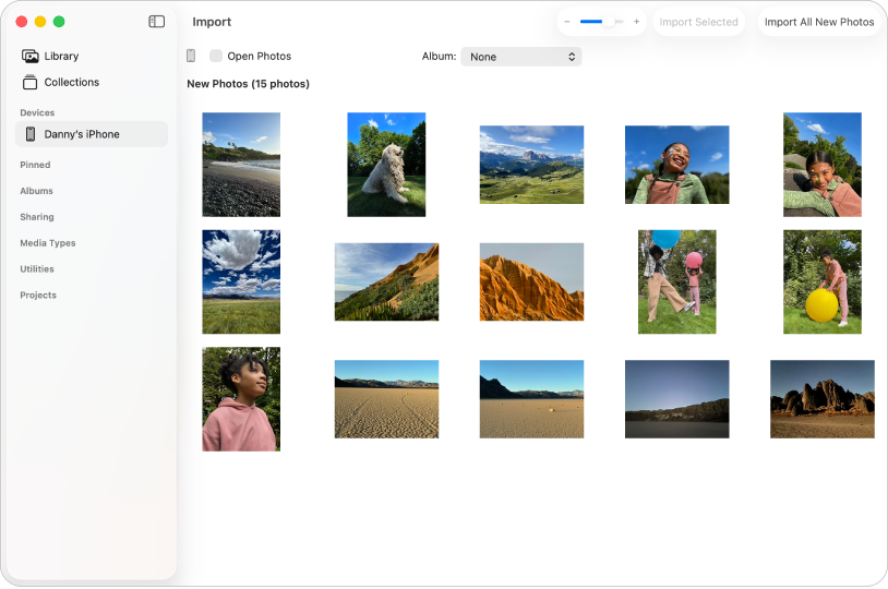 MacBook Photos app
